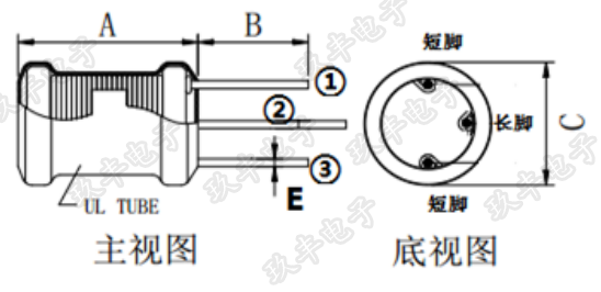 三腳插件電感 三腳插件電感