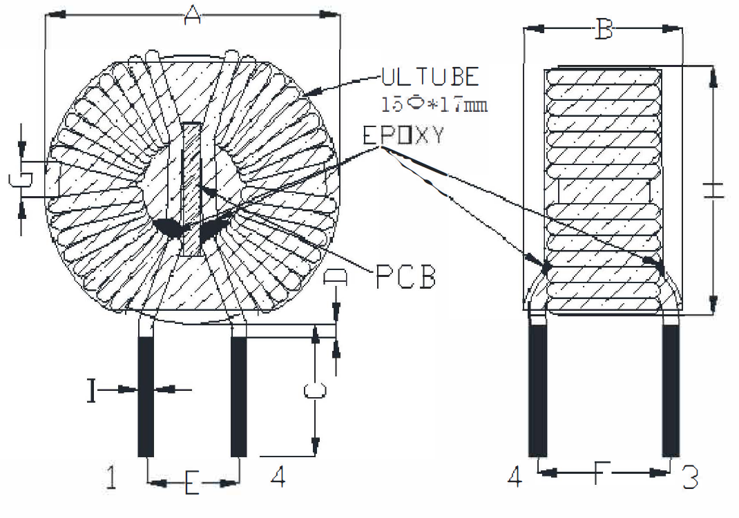 十字繞線(xiàn)共模電感 十字繞線(xiàn)共模電感